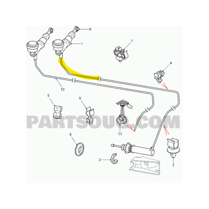 FLEXIBLE EMETTEUR EMBRAYAGE FREELANDER I