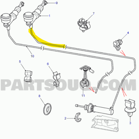 FLEXIBLE EMETTEUR EMBRAYAGE FREELANDER I